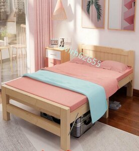 品質保証★ベッドフレーム シングル すのこ 天然木 折りたたみベッド 組立簡単 完成品 通気性 幅約120cm