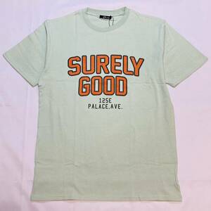 新品 ロゴTシャツ 半袖Tee 送料無料 グリーン Mサイズ オススメ 限定1点 バックロゴクルーネックTシャツ