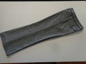 アルファーキュービック　ツイード　パンツ　L　40　ブラック　毛　アンゴラ　合成皮革　クロスプラス