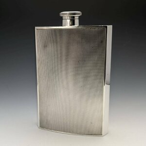  Vintage silver plate made large hip flask hip flask Birks-Ellis