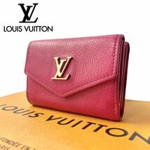 LOUIS VUITTON ルイヴィトン ロックミニ ポルトフォイユ 三つ折り財布 コンパクトウォレット M67859 モノグラム LV レザー ピンク_画像1