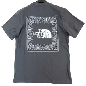 【送料無料】新品◆THE NORTH FACE◆NSE バンダナ 半袖 ラウンド Tシャツ 2 チャコールグレー M◆ノースフェイス◆J1003