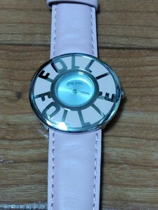 K231 : Folli Follie wristwatch lady's Folli Follie new goods unused box, written guarantee less 