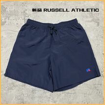 新品定価9350円 RUSSELL ATHLETIC ラッセル アスレチック ナイロン クラシックトレーニングショーツ ハーフパンツ サイズL 玉FL2678_画像1