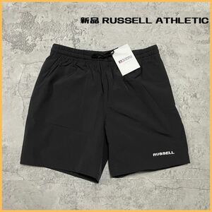 新品定価6490円 RUSSELL ATHLETIC ラッセルアスレチック ショートパンツ ショーツ ハーフパンツ ナイロン ストレッチ サイズL 玉FL2733