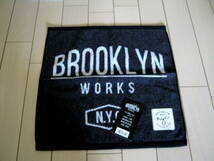 1.【新品】ブルックリン*ハンドタオル*ブラック BROOKLYN_画像1