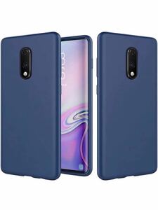 J-9 MTR Oneplus 7ケース tpu シリコン 専用カバー薄型 指紋防止 精細ファイバー裏地 耐衝撃 柔らかい殻 Oneplus 7の保護カバー (青)