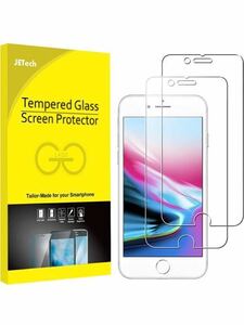 J-78 JEDirect iPhone8/iPhone7/iPhone6s/iPhone6 用 強化ガラス 液晶保護フィルム 4.7インチ 2枚セット