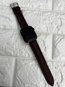  immediately shipping * popular high quality applewatch Apple watch exchange belt band leather black ko type pushed .sawvt56 dark brown 