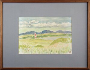 Art hand Auction 国松 登『風景』水彩画【真作保証】絵画 - 北海道画廊, 絵画, 水彩, 自然, 風景画