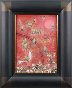 Art hand Auction 吉井光子 夕日之丘 油画 [真品保证] 绘画 - 北海道画廊, 绘画, 油画, 其他的