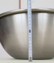 アルミ ボウル 大きめ 外径 約 44.8cm ／ 高さ 約 18cm ／ 重さ 約 0.85kg_画像7