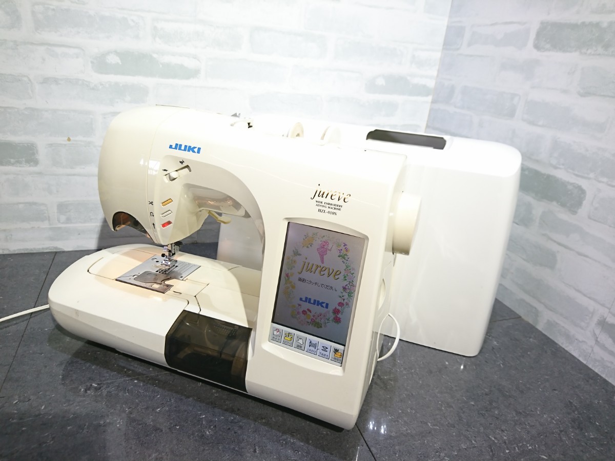 ファッションデザイナー JUKI 送料無料 HZL-010 刺しゅうミシン jureve