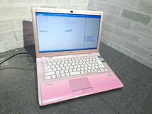 【現状品】管P111 SONY VAIO VPCCW18FJ PCG-6111N CPU core2 Duo P8700? Bios起動OK HDD無し、HDDマウント有り、メモリー2GB、バッテリー有_画像1