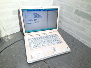 【現状品】管P118 SONY VAIO PCG-5J6N CPU celeron M530 Bios起動OK HDD無し、HDDマウント有り、メモリー1GB、バッテリー有り