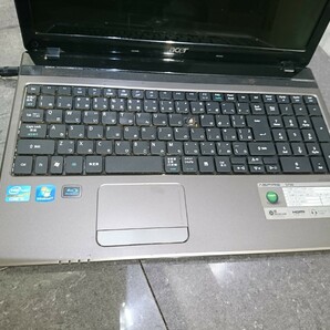 【ジャンク品】管P130 acer Aspire 5750 CPU core i5-2450M? HDD無し、HDDマウント無し、メモリー無し、バッテリー有り 通電しませんでしたの画像4