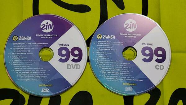ZUMBA　ズンバ　ZIN99　CD　＆　DVD　インストラクター専用