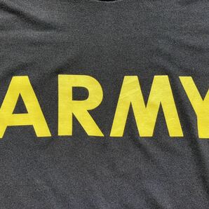 【米軍実物】US ARMY Tシャツ L相当 ブラック ヴィンテージ トレーニングウェア アメリカ陸軍 USA古着 米軍放出品／アーミーの画像6