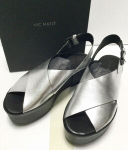 新品「VIC MATIE」“SANDALO OSAKA/TPU/CAVA 109/101/101” バックベルト 厚底 サンダル SIZE:40/25.5cm相当 イタリア製