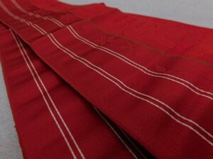 ( comfort cloth )P23165ps.@. Hakata small sack half width obi simplified new old goods c
