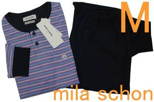 即決●ミラショーン mila schon 男性用 長袖長パンツ オールシーズンパジャマ（M）№309 新品 58%OFF