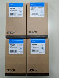 〇新品未使用！おまけ付！ epson エプソン インクカートリッジ ICC39A（シアン）4Pセット うち一つは大容量220ml〇 230510-1