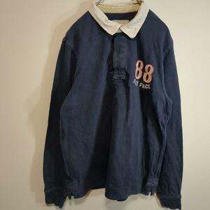 FATFACE ファットフェイス ポロシャツ長袖88　紺　メンズM　b19