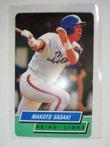  Sasaki .95 Calbee Professional Baseball chip sNo.14 Seibu lion z