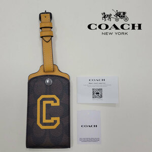 [ new goods ]* free shipping *Coach Coach travel name tag luggage tag va- City motif cocb921uou