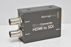 美品！ ブラックマジックデザイン　ミニコンバーター　BlackmagicDesign CONVCMIC/HS/WPSU　Micro Converter HDMI to SDI wPSU　超小型
