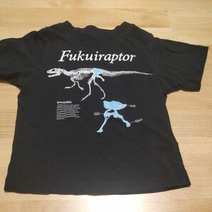 GU 黒 Tシャツ 110 恐竜 福井県立恐竜博物館