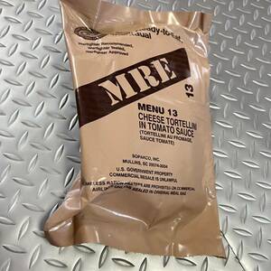 沖縄 米軍実物 MRE/SOPAKCO Meal Ready To Eat レーション MENU13 CHEESE TORTELLINI 2024/4 検品　(INV C93)