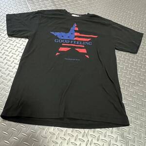 US 米軍放出品　Tシャツ　GREAT WOOD HOUSS LARGE BLACK ランニング　スポーツ　おしゃれ　(INV D65)