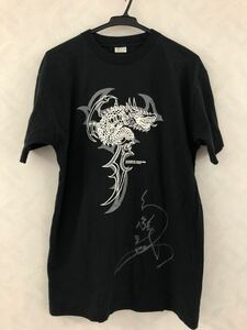 未使用 高岩竜一 直筆サイン入りTシャツ サイズL ZERO1 プロレス 新日本プロレス