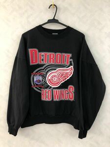 NHL DETROIT RED WINGS sweat size XL Canada made hockey te Toro ito* Red Wing shockey