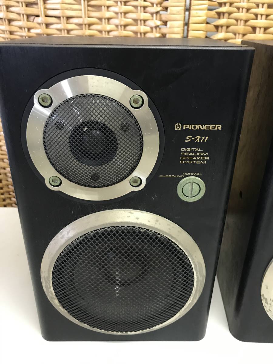 YS1971☆音出しOK☆PIONEER パイオニア S-X11 ペアスピーカー 小型 2