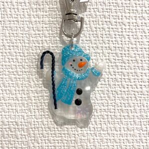 雪だるまキーホルダ ハンドメイド #3