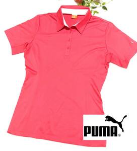 PUMA　プーマ　USP DRY＆素材切り替え　半袖　ゴルフウェア　ピンク　レディース　XL　シンプル＆スタイリッシュ
