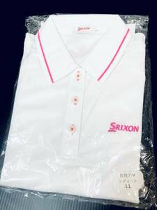 新品　SRIXON　スリクソン　日刊アマ2011　NIKKAN AMA WEST CONTESTANT　半そでゴルフウェア　ホワイト　レディースLL　記念品