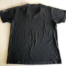 ◎RYO KAWASHIMA / 半袖VネックTシャツ ブラック　サイズUSA：Ｌ【古着】_画像4