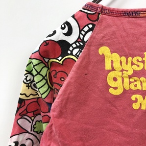 HYSTERIC MINI/ヒステリックミニ 長袖Tシャツ プリント ロゴ コットン100％ レッド サイズ130 キッズの画像3