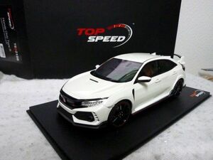 TOP SPEED ホンダ シビック タイプR FK8 1/18 ミニカー ホワイト