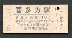 （磐越西線）喜多方駅１００円