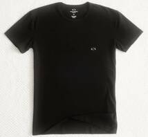 新品★アルマーニ★セクシーな ブラック Tシャツ★クルーネック★ホワイト ロゴ★快適な ストレッチ 黒 XL★A/X ARMANI☆845_画像5