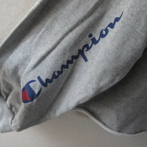 ○美品 Champion チャンピオン◆スウェットパーカー ショート丈 袖プリント CW-P104◆レディース グレー Mサイズ_画像6