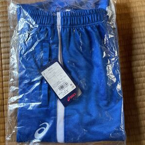 正規品／ アシックス XAT22D DECO KNIT PANTS （ブルー） サイズ：L ASICS 