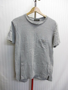 SCYE BASICS　サイ ベーシックス　Tシャツ　メンズ３８　グレーシャツ　ポケットTシャツ　半袖カットソー　ロゴ刺繍入りTシャツ　05042