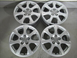 激安即決！AUDI Q5 ８R型 純正 17×7.0J 112/5H+37 66.5Φ 中古アルミホイール 4本 8R060125E 軽量 A3 A4 A6 Q3 Q5 TTクーペ等 小傷 