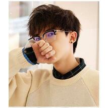 ブローサングラス　伊達眼鏡 メガネ ゴールド　ブラック　お洒落　韓国　メンズ　M23_画像3
