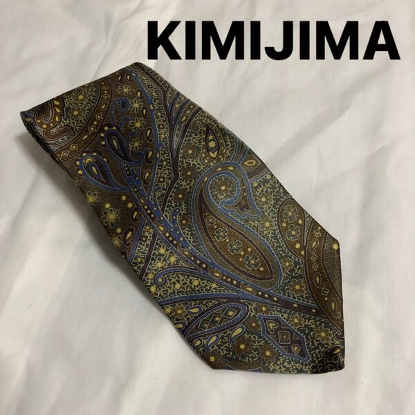 KIMIJIMA ネクタイ ペイズリー柄 シルク 高級品 小物 ブランドネクタイ メンズ